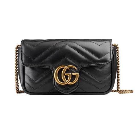 gucci super mini black|super mini gucci crossbody bag.